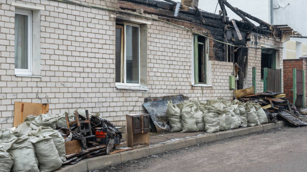 Professional Fire Damage Removal technician working in Odenton, MD